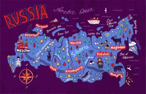Фреска карта россии