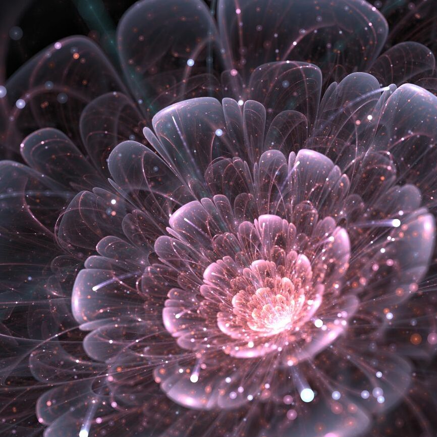 Картина на холсте 3D волшебный цветок, арт hd1428701